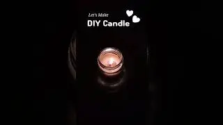 DIY Candle Using Beeswax 🕯 #youtubeshorts #DIY