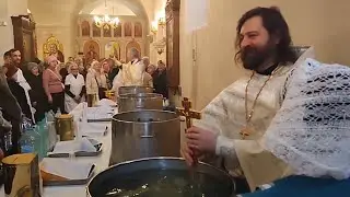 С Праздником Крещения Господня!19января 2024г.В Храме преп.Серафима Саровского в Раево