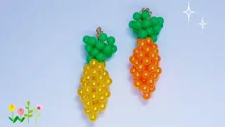How To Make Beaded Carrot🥕🥕