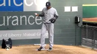 Ivan Nova warms up