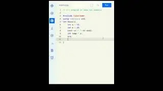 C++ program to swap two numbers | 