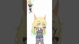 lucoa from Kobayashi's dragon maid (SpeedPaint+gacha club)