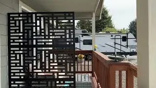 UDPATIO Outdoor Metal Privacy Screen 72" H×47" W