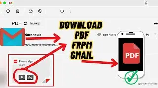 How to download PDF from Gmail on mobile? কিভাবে মোবাইলের Gmail থেকে PDF ডাউনলোড করবেন ? 