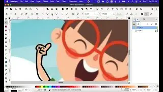 (INKSCAPE) MENJIPLAK BADAN, metode TRACING, bagian 2