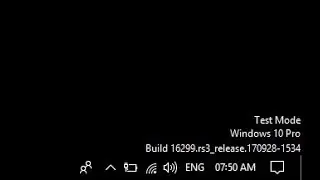 How to disable the "Test mode" message that is displayed in Windows 10, 8, 8.1, 7