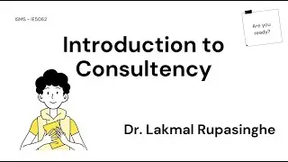 Introduction to Consultancy