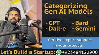 Categorizing Different Gen AI Models | Gemini vs Dall-e | Lets Build a Startup: UBprogrammer.com