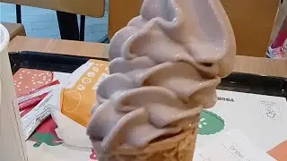 EATING BURGERKING MILO ICE CREAM