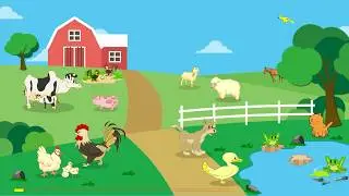 Cartoon - Farm Animals Life Living - 2D Animation - HQ Video - Free to Use - No Copyright