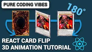 React CARD 3D FLIP ANIMATION EFFECT in Under 10 Minutes - Tutorial