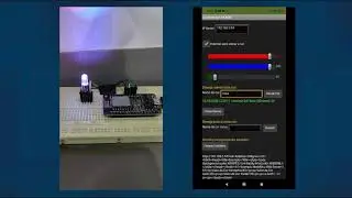 App Android MIT com ESP8266 Server Web placa NodeMCU comandando LedRGB