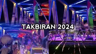 Suasana Malam Takbiran Idul Fitri 1445 H / 2024 M di Rawak, Kecamatan Sekadau Hulu