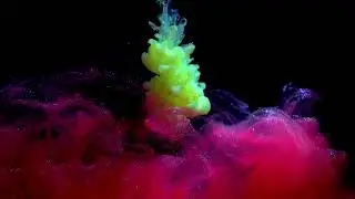 Ultra High Definition Red Ink Slow Motion Relaxing 4K Screensaver