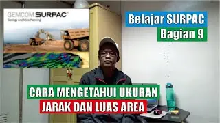 surpac, how to find out the distance and area measurements