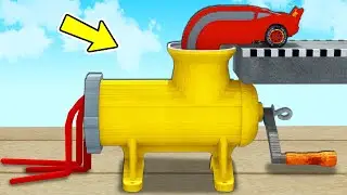 LONG CARS vs MEAT GRINDER in Teardown