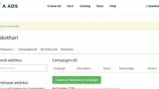 A ADS Network - As Advertiser Displays Ads Anonymously -  As Publisher Earn Free Bitcoin