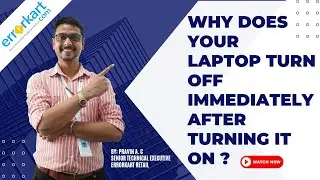 Why does your laptop turn off immediately after turning it on ?