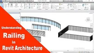 Railing in revit - custom railing in revit- glass railing in revit