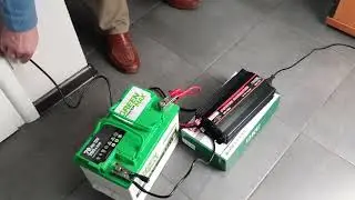 Проверка работы инвертора-преобразователя напряжения с функцией подзарядки АКБ UKC UPS-1300A