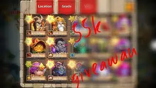 castle clash : rise of beast 55k might account giveaway