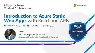 Microsoft Event: An Introduction to Azure Static Web Apps with React and APIs