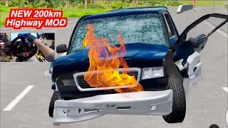 Exploring The BEST BeamNG 200km Highway MOD vs 500hp BIG Turbo Through TRAFFIC!!