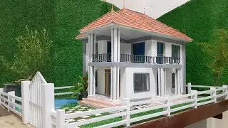 Build a Japanese-style House mini World Just From Sand And Cement (P1). Build House Mini World.