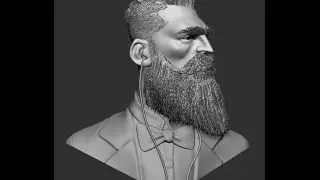 Zbrush Timelapse - Music with beard