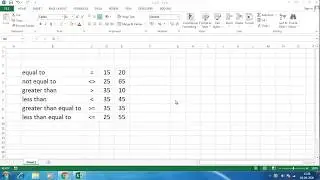 Logical Operators in Excel