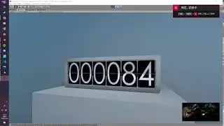 VRChat想定　パタパタ時計