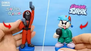 New Squid Game mod in Friday Night Funkin' | Observer and Boyfriend from plasticine | DIMIA modeling