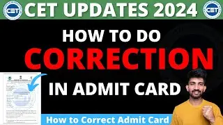 How to do Correction in Admit Card 2024 | How to Fill Undertaking Form for Admit Card 2024