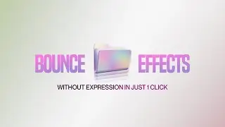 Bounce Effects in SECONDS- After Effects 2023 Tutorial