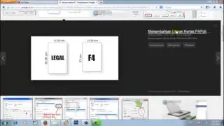 cara memunculkan ukuran kertas F4 di photoshop