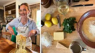 Learn to Cook: LEMON SPAGHETTI | Butter, Parmesan, Lemon, Parsley, Garlic
