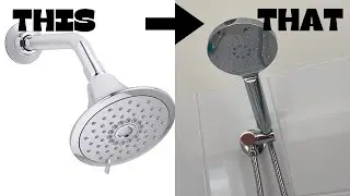 Handheld shower head installation