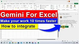Generative AI Tools for Excel | How to integrate Google AI Gemini in Excel #microsoftexcel