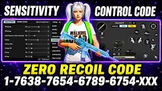 NEW 4.4 UPDATE CODE 🔥 PUBG MOBILE/BGMI SENSITIVITY 2026 😈 | BEST SCOPE SENSITIVITY SETTINGS  