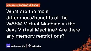 WebAssembly Virtual Machine v/s Java Virtual Machine