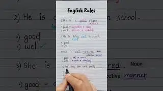 English Rules  - Good vs. Well 💯👩‍🏫✅️