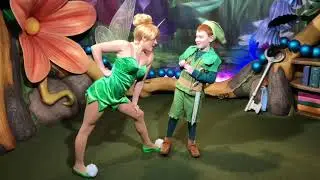 Tinker Bell wasn’t happy that Little Peter Pan brought the Wendy Bird to see her!! ⭐️🍃