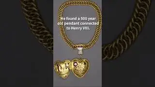 Amateur Detectorist Uncovers Priceless 500-Year-Old Royal Treasure #shorts #metaldetecting #tudor
