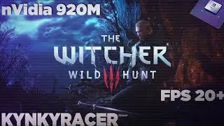 The Witcher 3 Wild Hunt nVidia 920M Test