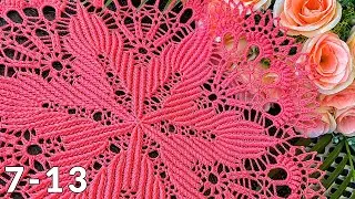 Crochet doily, Teresa, 7-13