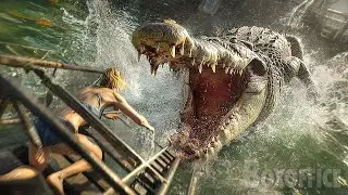 Climbers searching for their missing friend, get stuck in a crocodile infested cave | Full Movie