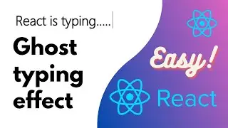 Typing effect component in react | React interview question