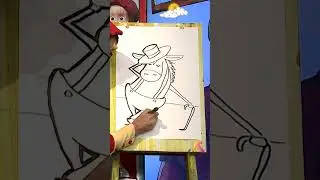 We create a Cartoon character❤️Horse❤️ #drawing #coloring #painting #toddlers