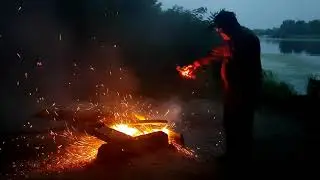 Starting fire with FPV drone