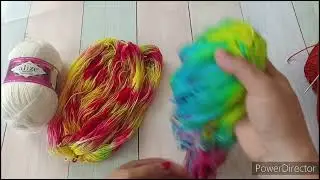 🧶 Текучка 2024. Вязовлог 9. Готовая работа. Крашу пряжу.